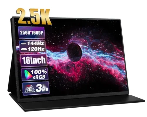 Portable Screen Monitor 16-inch 2.5K 144Hz USB C and Mini HDMI
