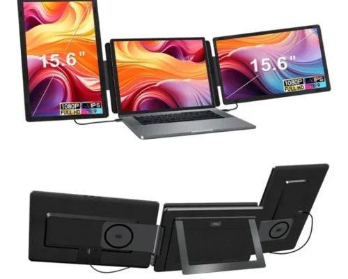 Portable Monitor 15.6 Inch Rotatable Detachable Magnetic Screen Horizontal & Vertical
