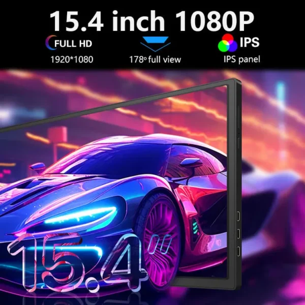 Portable Screen Monitor PSS3 15.4-inch FHD USB C and Mini HDMI Stand On Screen lebanon