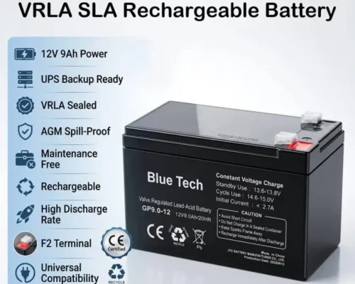 Blue Tech GP9.0-12 12V 9Ah VRLA SLA Rechargeable Battery