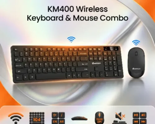 Office Wireless Combo featuring a full-size keyboard and a wireless mouse