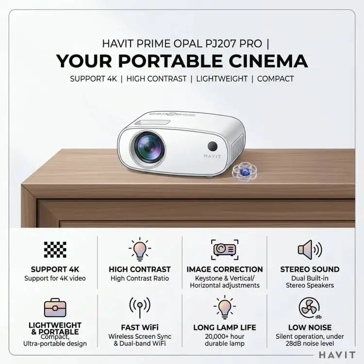 HAVIT Smart Projector Pro PJ207 ACCESSORIES IN LEBANON
