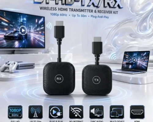 Wireless HDMI Transmitter & Receiver Kit [HDMI TO HDMI] With 1080p 60Hz Output, Up To 50 m Open-Space Range high quality