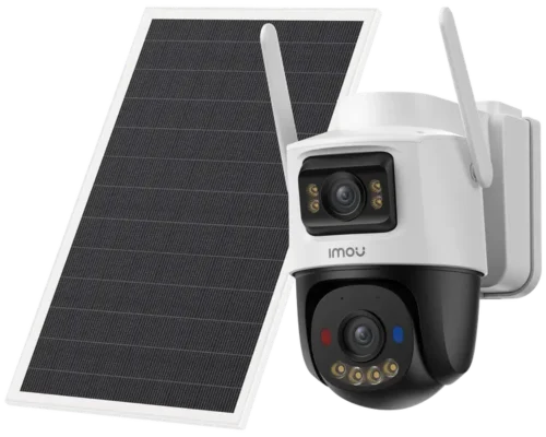 Imou AOV Dual 10MP Security Camera an outdoor solar-powered dual-lens camera featuring 5MP + 5MP resolution