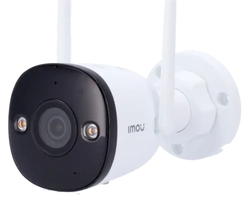 Imou 5MP PoE outdoor bullet security camera featuring a 3.6mm lens, smart color night vision, and AI human/vehicle