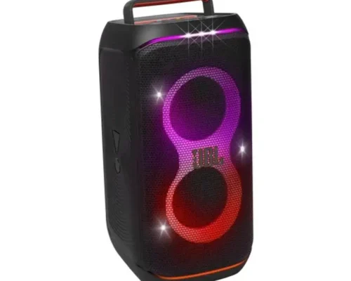 JBL PartyBox Club 120  fills the air with Powerful JBL Pro Sound while an adaptive lightshow syncs to your beat
