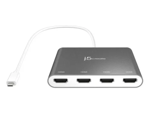 JCA366 USB-C™ to 4-Port HDMI™ Multi-Monitor Adapter