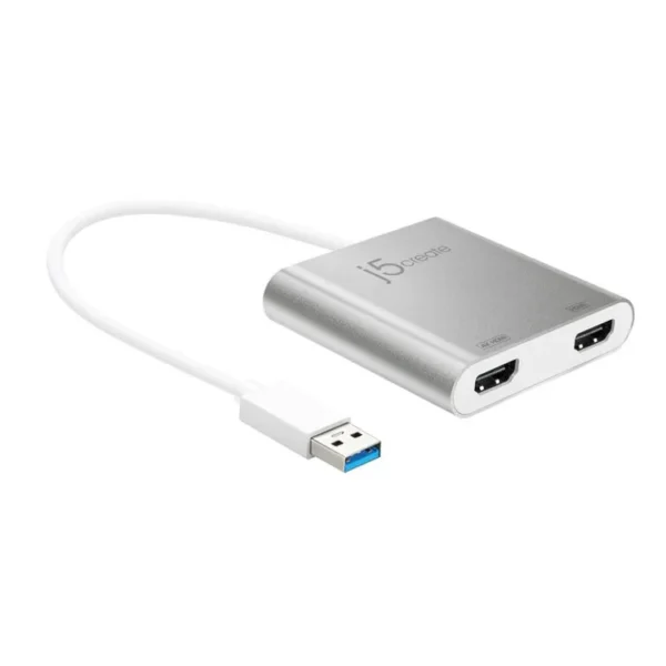 JUA365 USB™ 3.0 to Dual HDMI™ Multi-Monitor Adapter - Image 2
