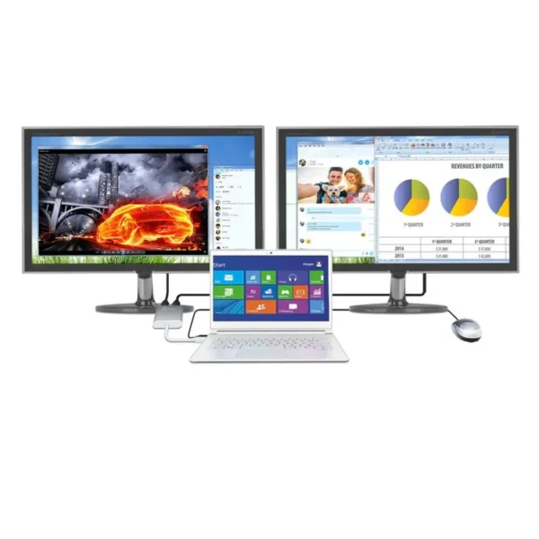 JUA365 USB™ 3.0 to Dual HDMI™ Multi-Monitor Adapter - Image 3