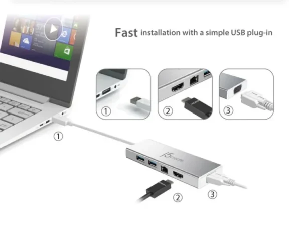 JUD380 USB™ 3.0 Mini Dock - Image 3