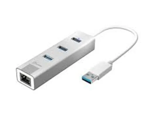 j5create JUH474 USB 3.0 Gigabit Ethernet & 3-Port Hub