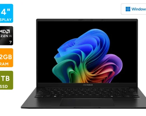 Asus ZenBook 14 AMD Ryzen™ AI 7 350 32GB 1TB NVMe “14” OLED TOUCHSCREEN” AMD Radeon Graphics Jade Black Win 11