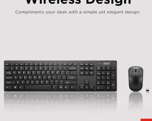 Lenovo wired keyboard&mouse comfort,control everyday plug&play full size layout built to last