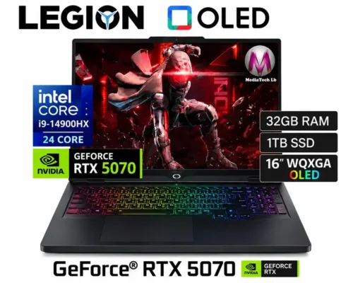 Lenovo Legion 5 Intel Core i9-14900HX 1TB SSD 32GB 15.1 Inch OLed 2K GeForce RTX 5070 8GB W11H Black