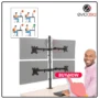 4 MONITOR ARM FULLY ADJUSTABLE DESK MOUNT STAND FOR 4 SCREEN UP TO 17”-30