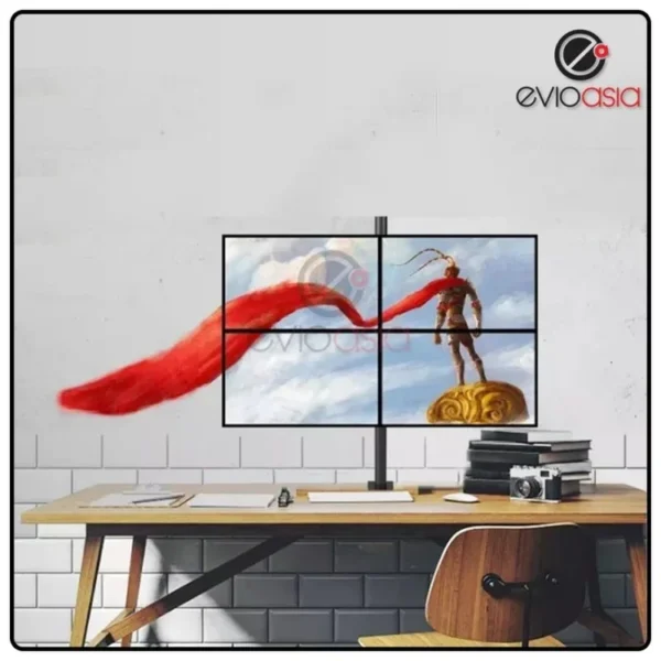 4 MONITOR ARM FULLY ADJUSTABLE DESK MOUNT STAND FOR 4 SCREEN UP TO 17”-30 Accessories in lebanon