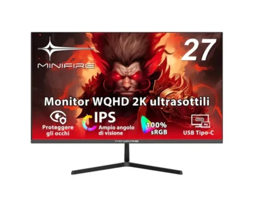MINIFIRE 27″2K  75Hz TYPE C+HDMI+DP VESA MOUNT MONITOR