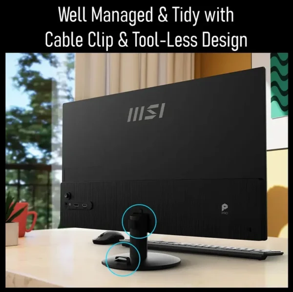 MSI PRO MP252L 24.5-Inch FHD Business Monitor – IPS Panel, 100Hz Refresh Rate 1ms (MPRT) / 4ms (GTG), Eye Care Tech, HDR Ready, Frameless Design, HDMI & DP Ports, Tilt-Adjustable Stand, Display Kit | 1 YEAR WARRANTY