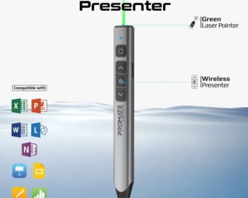 Universal Intuitive 2.4GHz Wireless Green Laser Presenter POINTER with Stylus Pen Dual Stylus For Capacitive & Infrared Screens