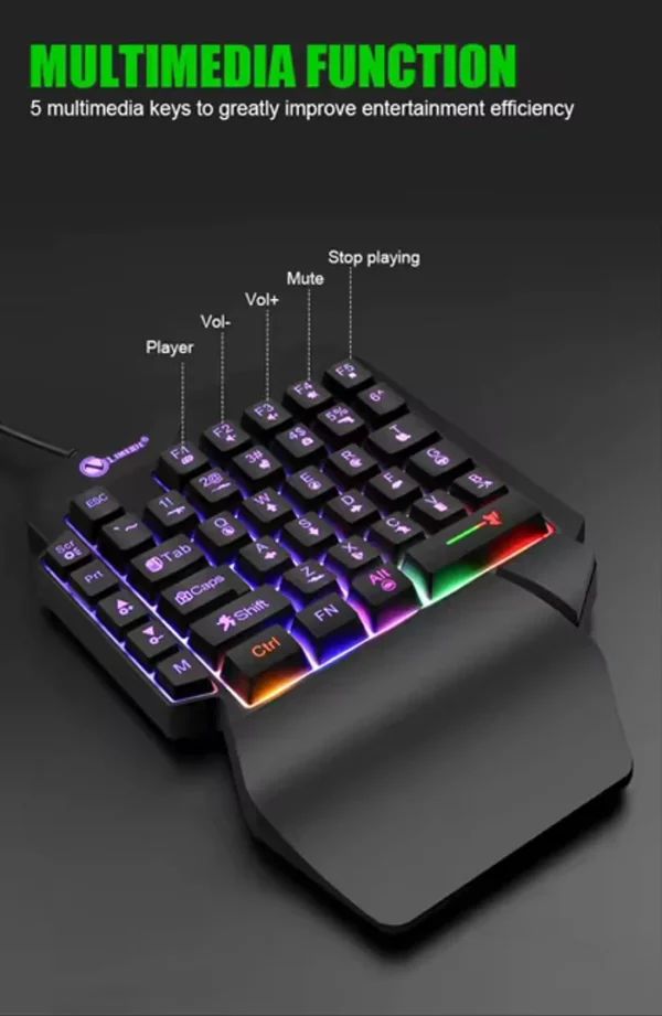 DIXSG GK103S Keyboard Mini E-sports Gaming Keyboard RGB GAMING KEYBOARD IN LEBANON
