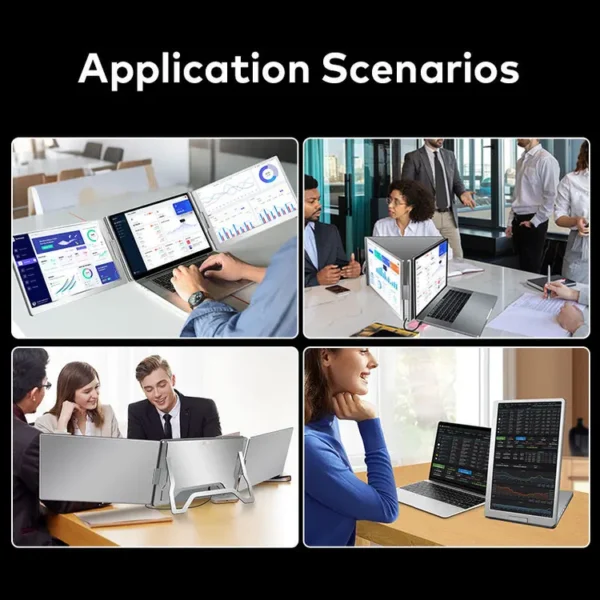 Portable Screen monitor 16-inch FHD Quad screen triple display extender One-cable connectivity LEBANON