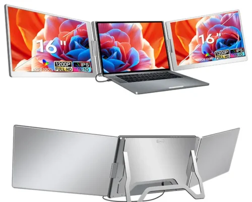 Portable Screen monitor 16-inch FHD Quad screen triple display extender One-cable connectivity LEBANON