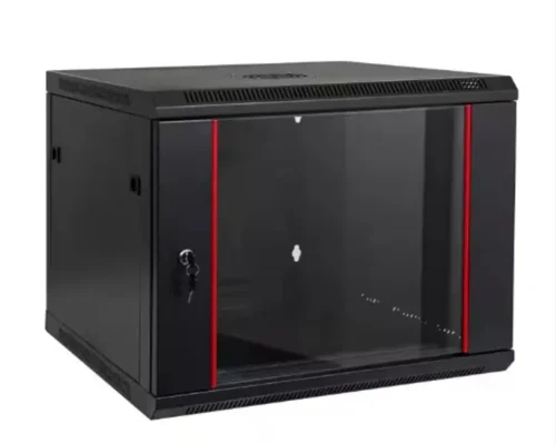 SINGLE DOOR, FRONT GLASS DOOR, REMOVABLE SIDE PANELS, WITH 1 FAN (600×600) CABINET 6U WALL MOUNT CABINETS