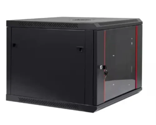 WALL MOUNT CABINETS  SINGLE DOOR FRONT GLASS DOOR REMOVABLE SIDE PANELS WITH 1 FAN 15U (600×600)