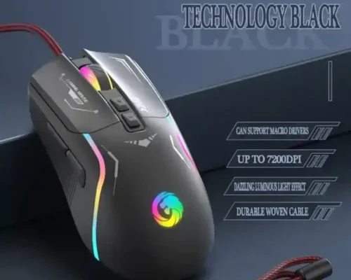 Tiger Gaming mouse E-sport 7200 DPI Gaming Mouse Mechanical Wired Mouse RGB Macro Programming 7 Keys Mouse