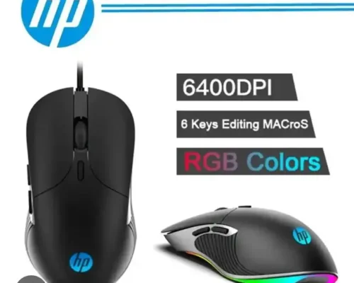 HP M280 USB Wired Gaming Mouse with RGB with Adjustable DPI up to 6400 Ergonomic Mouse Grey laptop desktop laptop