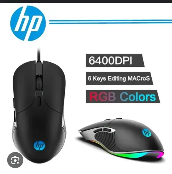 HP M280 USB Wired Gaming Mouse with RGB with Adjustable DPI up to 6400 Ergonomic Mouse Grey laptop desktop laptop lebanon