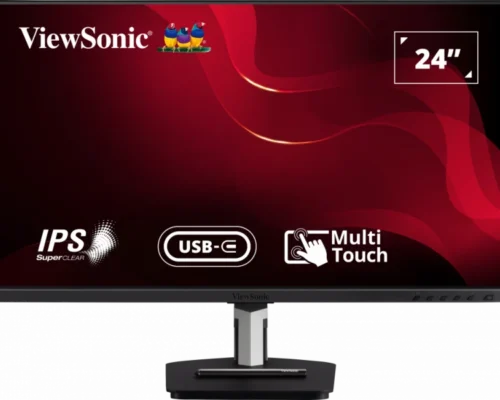 ViewSonic Monitor TD2455 24” In-Cell Touch Monitor with USB Type-C Input and Advanced Ergonomics