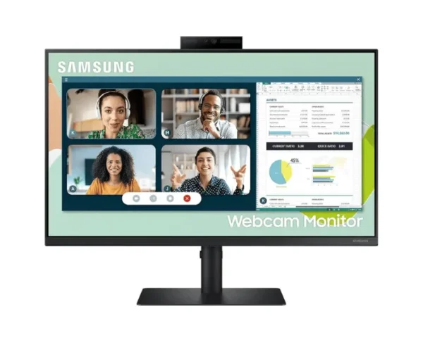 LS24A400VEUXEN Led Samsung ViewFinity S4 Webcam Monitor 24 FHD Flicker-Free 75Hz 5 ms smart 1 year warranty Monitor in Lebanon