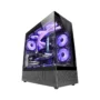 MARS GAMING MC-SET HIGH CAPACITY ATX CASE MESH DESIGN FRONT & SIDE MCSET FRAMELESS GLASS PANEL UP TO 9X FANS BLACK GAMING CASES IN LEBANON