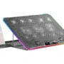 MARS GAMING MNBC13 ARGB NOTEBOOK COOLER & STAND 13x FANS LCD CONTROL SCREEN PHONE HOLDER UP TO 17" BLACK GAMING COOLER IN LEBANON