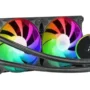 MARS GAMING ML-LCD240 WATERCOOLING AIO 500W MLLCD240 TDP 2X FDB ARGB FANS LCD TEMPERATURE DISPLAY BLACK COOLING SYSTEM IN LEBANON