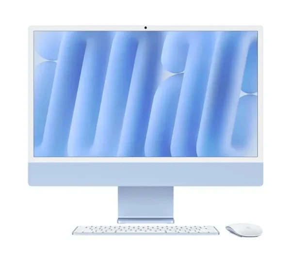 IMAC Apple M4 MD2T4LL/A 10-Core Chip 24GB 512GB SSD EN 24" 4480 x 2520 Retina Display 10-Core GPU | 16-Core Neural Engine "macOS with Apple Intelligence/Magic Keyboard & Magic Mouse BLUE IMAC IN LEBANON