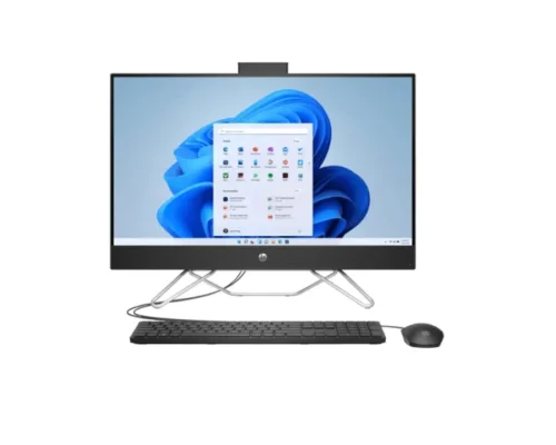 HP ALL IN ONE DESKTOP INTEL PENTIUM SILVER  4gb 256GB NVME 22″ W11 BLACK