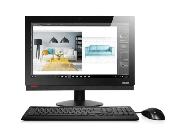LENOVO THINKCENTER M820Z PENTIUM GOLD G5400 4GB 256GB NVME 22" F.HD WIN10 PRO BLACK DESKTOP IN LEBANON