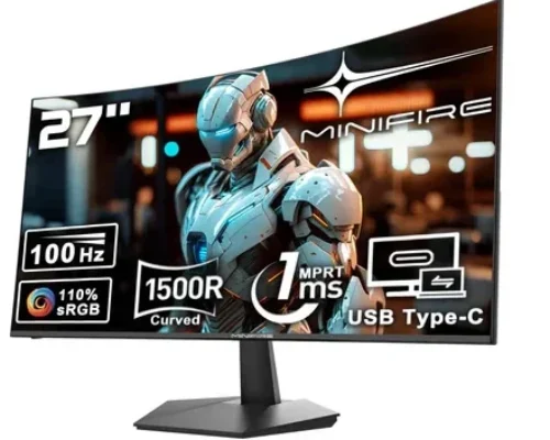MINIFIRE 27 CURVED FHD 100HZ HDMI+TYPE C MONITOR