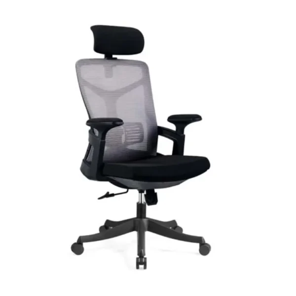 VALENCIA OFFICE FURNITURE VL HS-116A ( 125) High-back Chair "Headrest Lumbar support PP armrest (Soft armrests - Ideal for Gaming)" 580*480*1130 Black Mesh