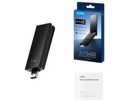 Usb wifi Tri-Band Wi-Fi 6E USB 3.0 Adapter With 2402 Mbps 6GHz And 5GHz 574 Mbps 2.4 GHz