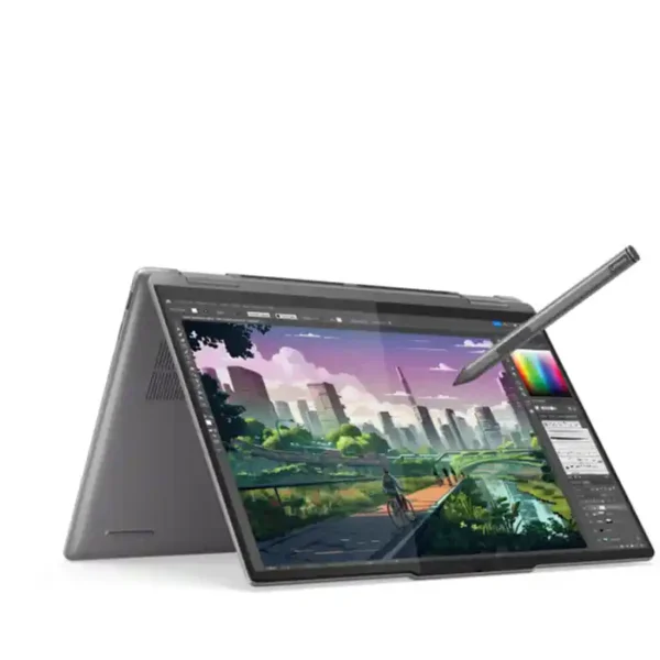 Lenovo Yoga 7 2-in-1 14AHP9 83DK000ECF AMD Ryzen™ 5 8640HS 3.5GHz 16GB 512GB SSD 14" WUXGA (1920x1200) TOUCHSCREEN AMD Radeon™ 760M MIL-STD-810H Arctic Grey BT WIN11 IR Webcam French / English Backlit Keyboard FP Reader BRAND NEW BUSINESS LAPTOP 1 YEAR WARINTY LAPTOP IN LEBANON