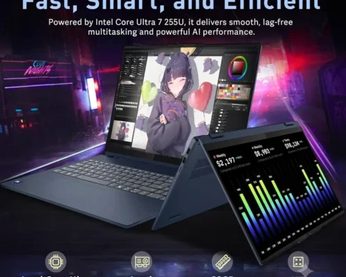 LENOVO IDEAPAD 5 FLIP 2IN1 CORE ULTRA 7 255U 32GB 1TB NVME 16 WUXGA OLED TOUCH WIN11P GREY ROTATIONAL + PEN