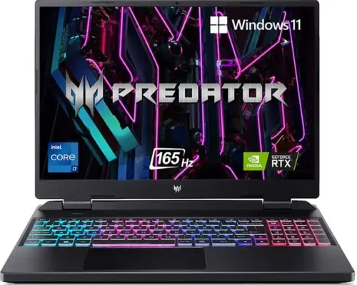 ACER PREDATOR HELIOS Gaming Laptop – Intel Core i7-13700HX – RAM 16GB – SSD 512 -16″ WUXGA 165HZ  NVIDIA RTX 4060