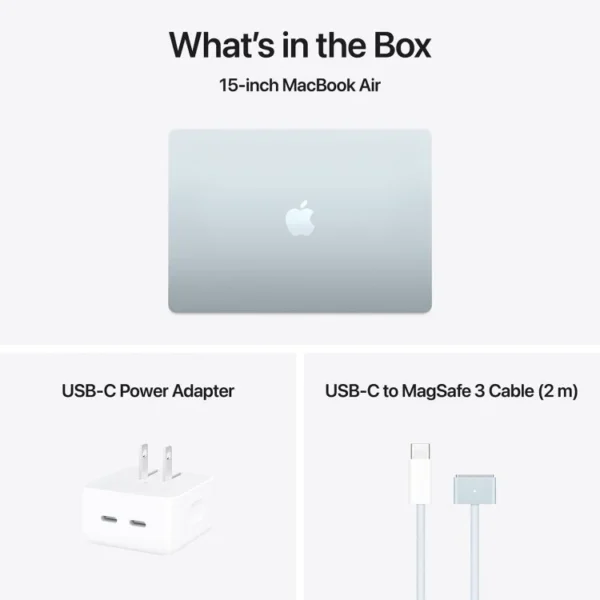 MacBook Air M4 MC7C4B/A 10-C CPU 10-C GPU 16GB RAM 512GB SSD15-inch English Keyboard Sky Blue MACBOOK IN LEBANON