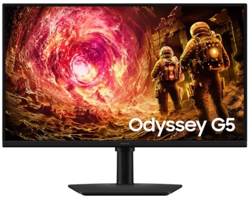 Samsung 27″ Odyssey G5 G50F QHD 180Hz Gaming Monitor Flat Black IPS Technology 1ms Response Time Epic Screen Epic Play