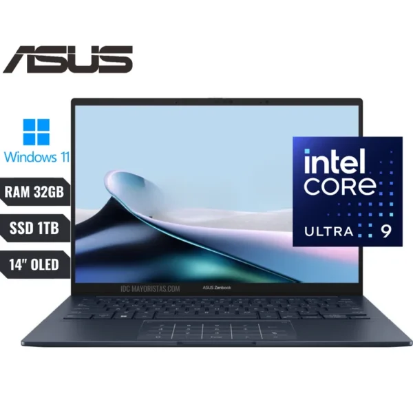 ASUS ZENBOOK UX3405CA-U9321TB CORE ULTRA 9 285H 32GB 1TB NVME EN 14" FHD+ OLED TOUCHSCREEN INTEL ARC WIN 11 GRAY LEBANON LAPTOPS 