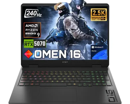 HP OMEN 16- RYZEN 9 8940HX 16core 32GB 1TB NVME 16 2.5K 240HZ RTX 5070 8GB WIN 11 BLACK