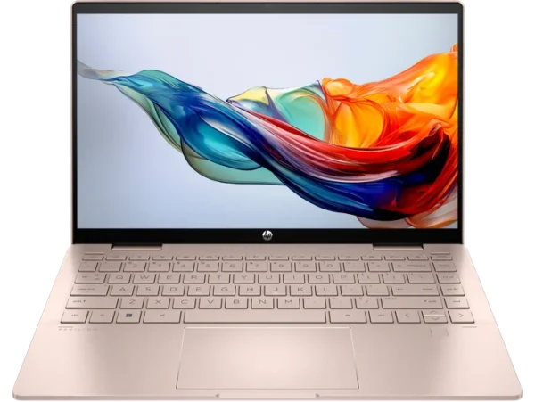 HP X360 PAVILION 14 PLUS CORE 5 120U 10core 16GB 256GBNvme 14.0 FHD 5MPcam ROSE GOLD business laptop in lebanon